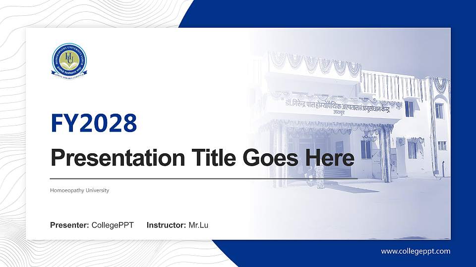 Homoeopathy University Academic Presentation/Research Findings Report PPT Template16:9 ratio PPT effect preview image