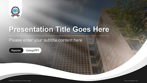 Institute of Chemical Technology Lecture Sharing and Networking Event PPT Template