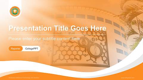 Hindustan Institute of Technology and Science Lecture Sharing and Networking Event PPT Template