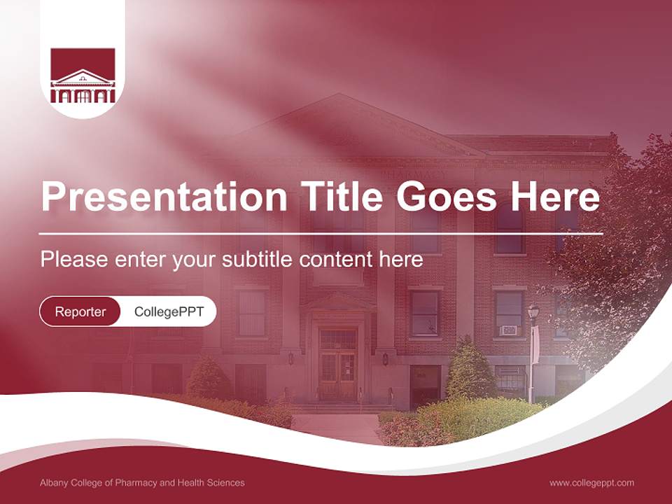 Albany College of Pharmacy and Health Sciences Lecture Sharing and Networking Event PPT Template4:3 ratio PPT effect preview image4