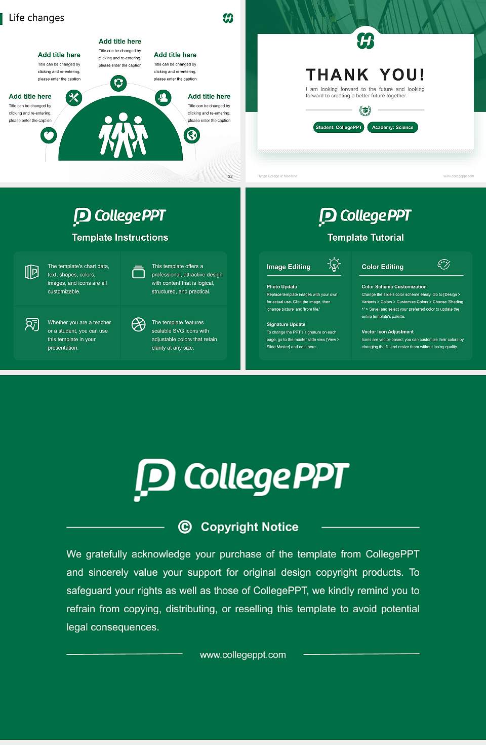 Hyogo College of Medicine National Scholarship Defense PPT Template4:3 ratio PPT effect preview image4