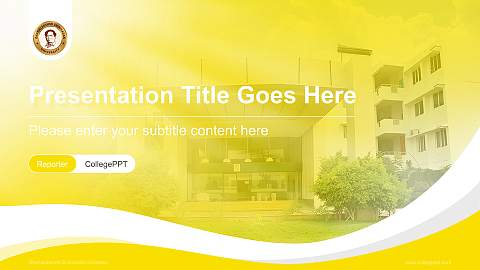 Dhanalakshmi Srinivasan University Lecture Sharing and Networking Event PPT Template