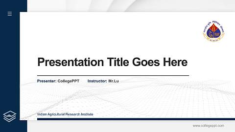 Indian Agricultural Research Institute Thesis Proposal/Graduation Defense PPT Template
