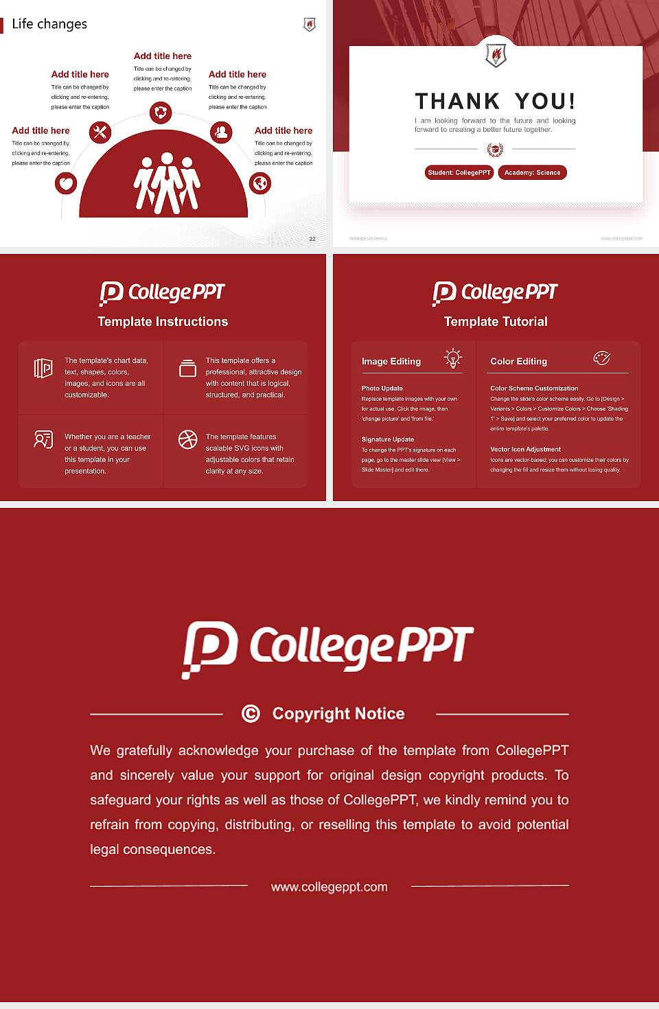 Amridge University National Scholarship Defense PPT Template4:3 ratio PPT effect preview image4