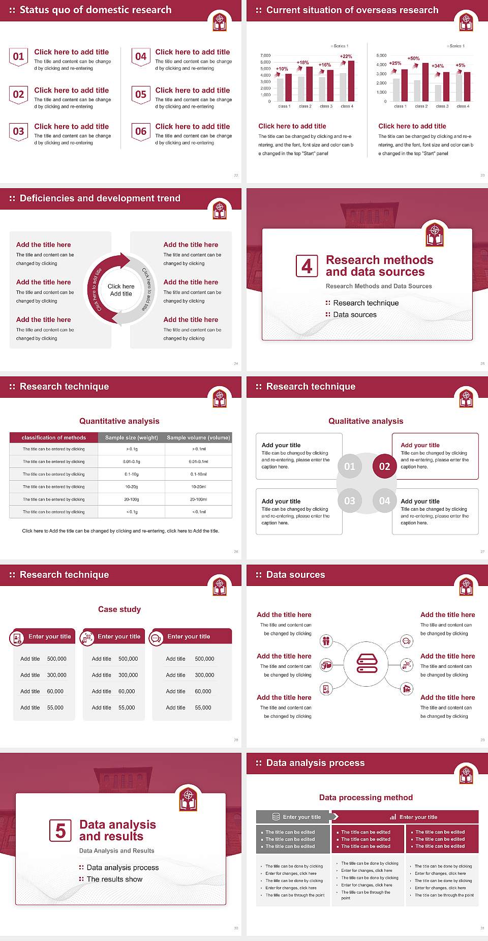 Alvernia University Graduation Thesis Defense PPT Template4:3 ratio PPT effect preview image4