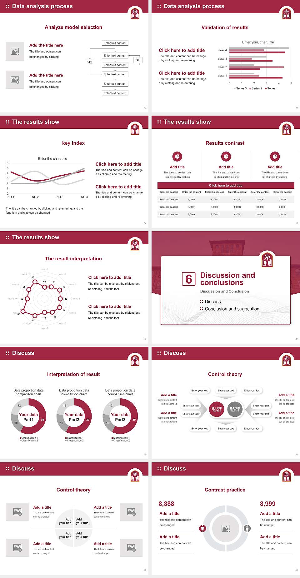 Alvernia University Graduation Thesis Defense PPT Template4:3 ratio PPT effect preview image5
