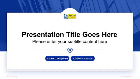 Allen University National Scholarship Defense PPT Template