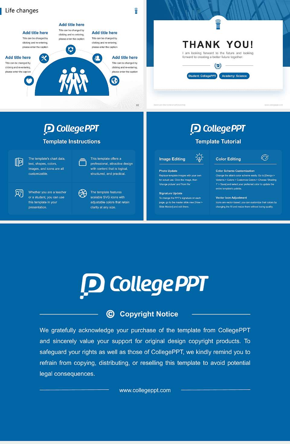 American Intercontinental University National Scholarship Defense PPT Template4:3 ratio PPT effect preview image4