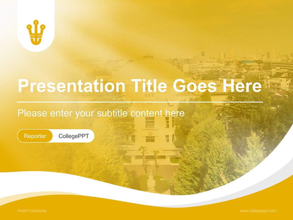 Hoshi University Lecture Sharing and Networking Event PPT Template4:3 ratio PPT effect preview image4