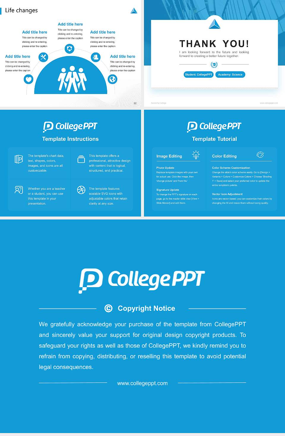Academy College National Scholarship Defense PPT Template4:3 ratio PPT effect preview image4