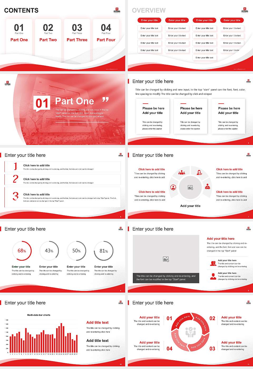 Chitkara University Lecture Sharing and Networking Event PPT Template16:9 ratio PPT effect preview image2