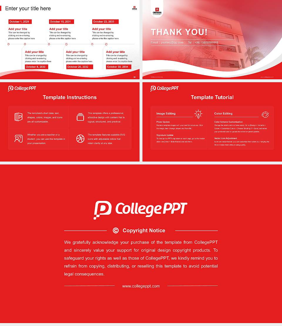 Chitkara University Lecture Sharing and Networking Event PPT Template16:9 ratio PPT effect preview image4