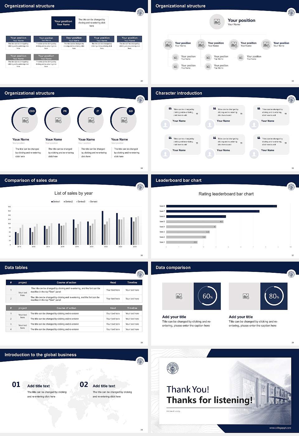 Mission University Academic Presentation/Research Findings Report PPT Template16:9 ratio PPT effect preview image4