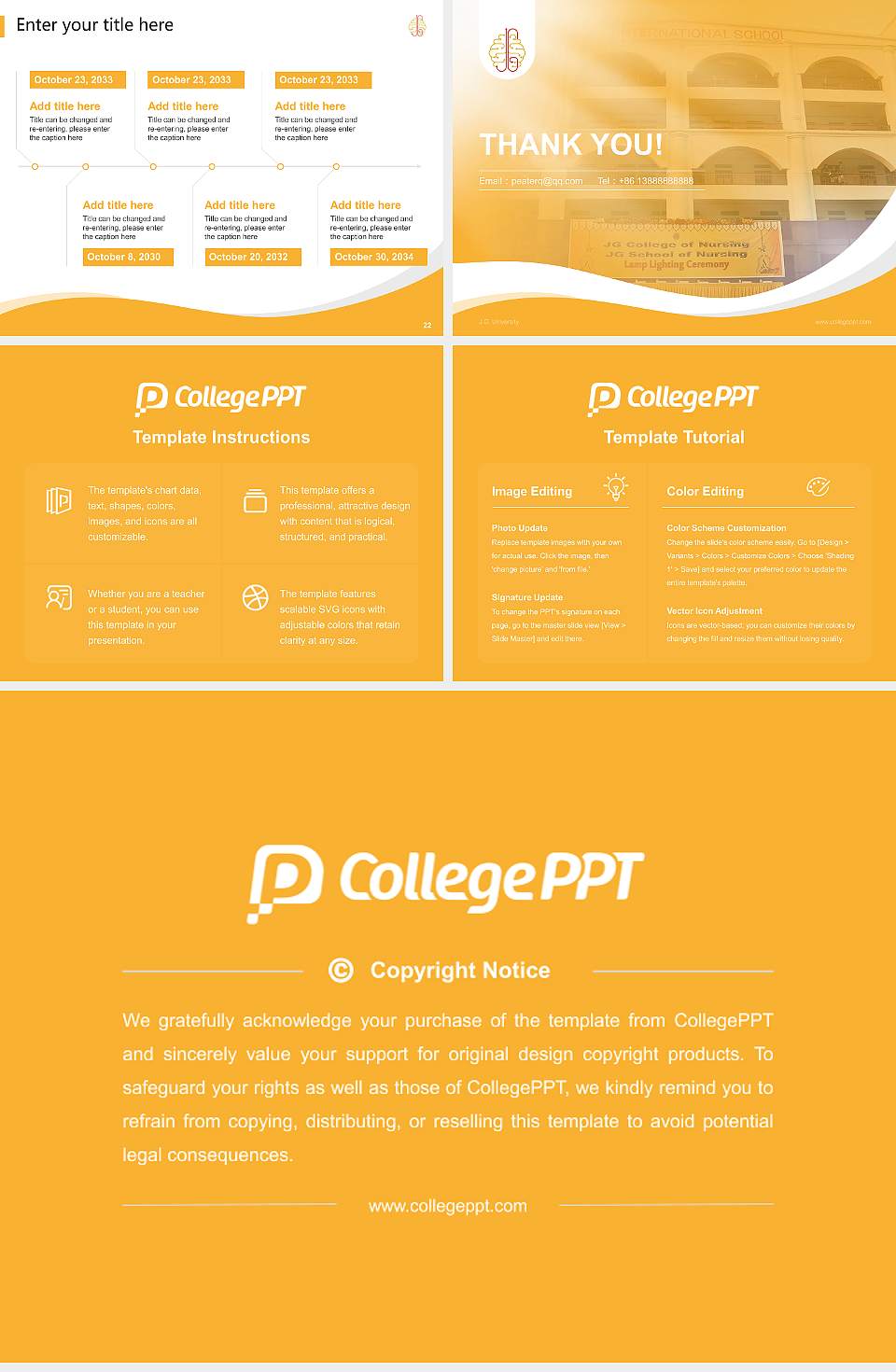 J.G. University Lecture Sharing and Networking Event PPT Template4:3 ratio PPT effect preview image4