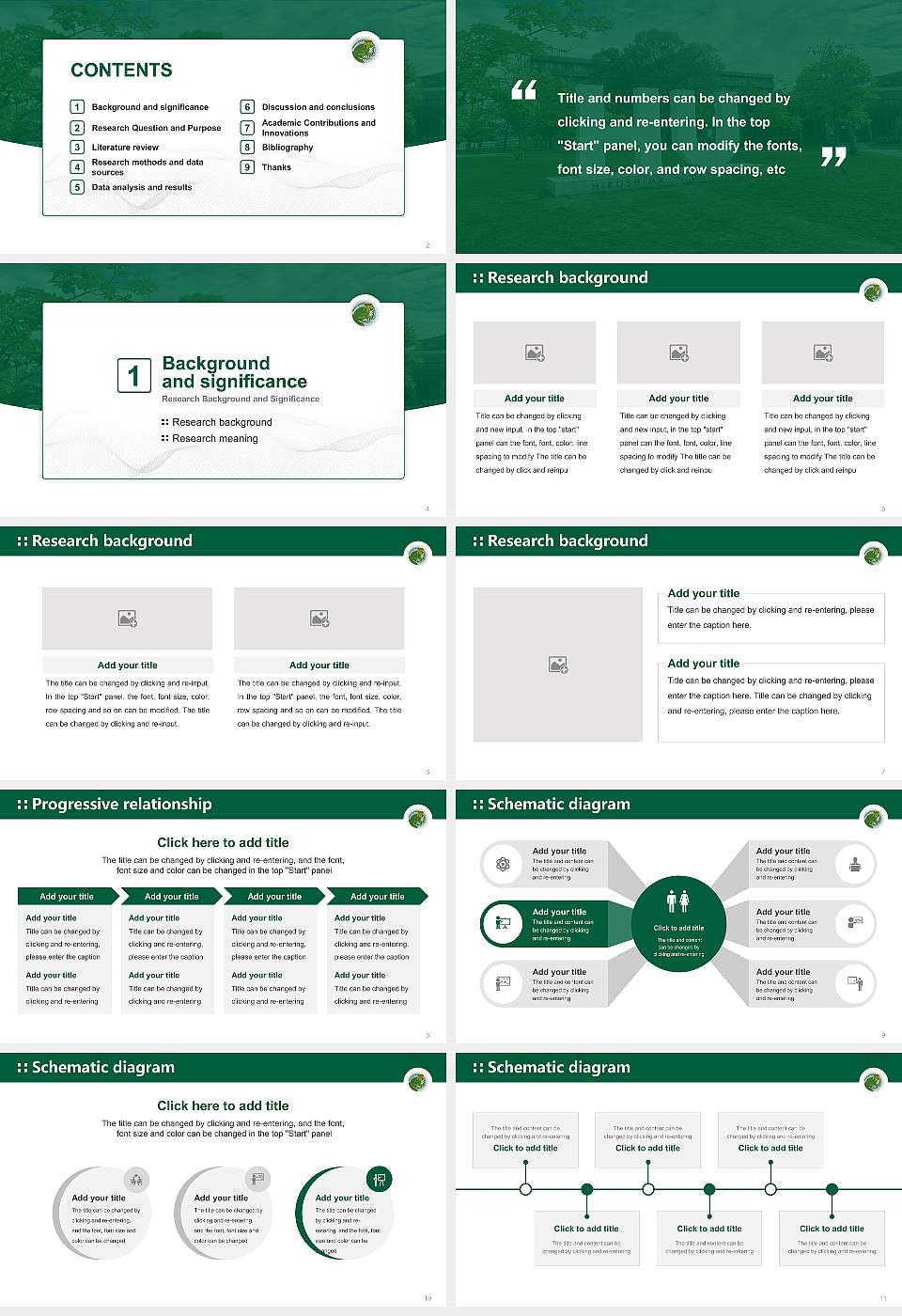 Hiroshima University Graduation Thesis Defense PPT Template16:9 ratio PPT effect preview image2