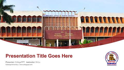 Gulbarga University Course/Courseware Creation PPT Template