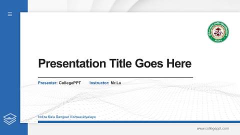 Indira Kala Sangeet Vishwavidyalaya Thesis Proposal/Graduation Defense PPT Template