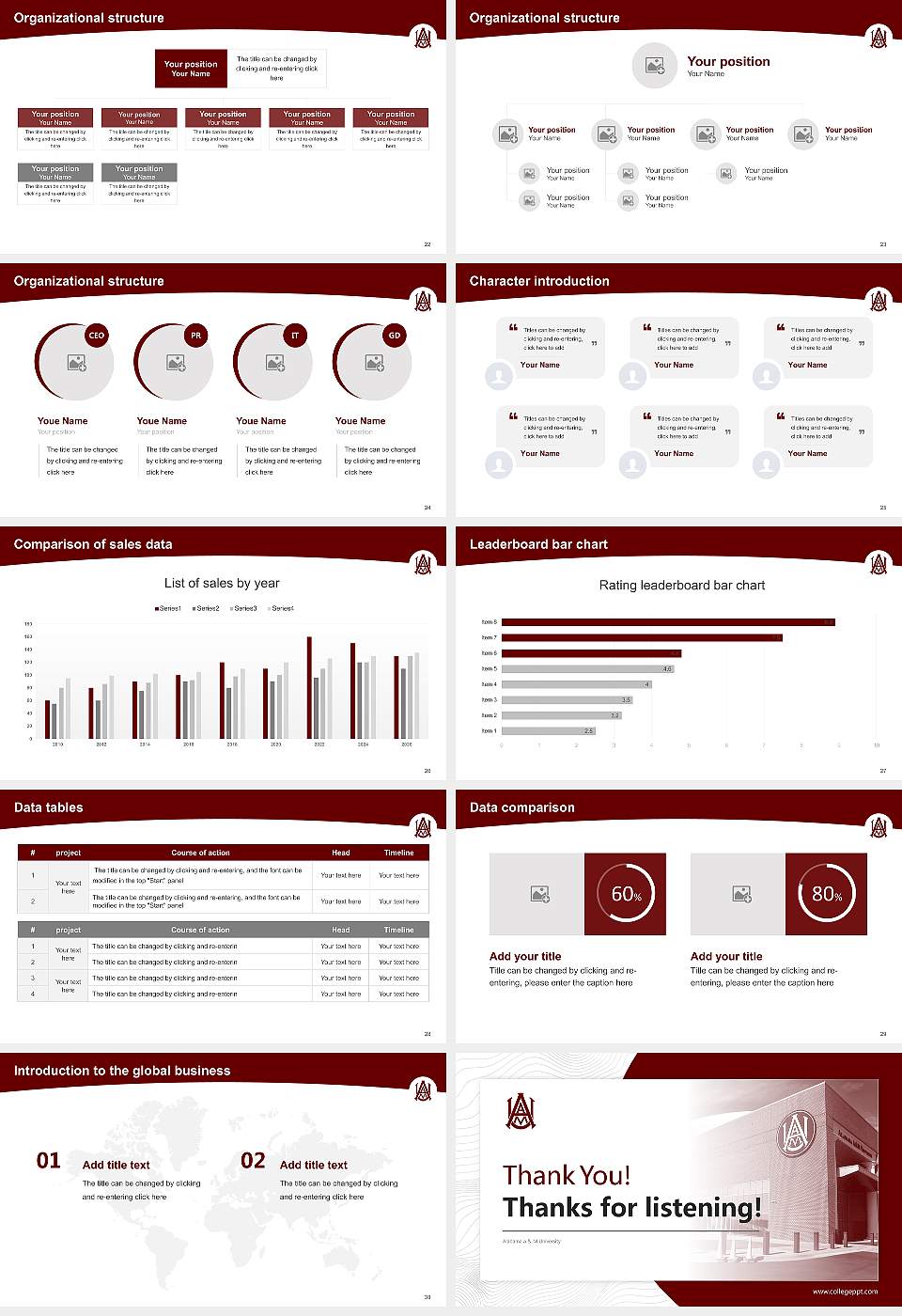Alabama a & M University Academic Presentation/Research Findings Report PPT Template16:9 ratio PPT effect preview image4