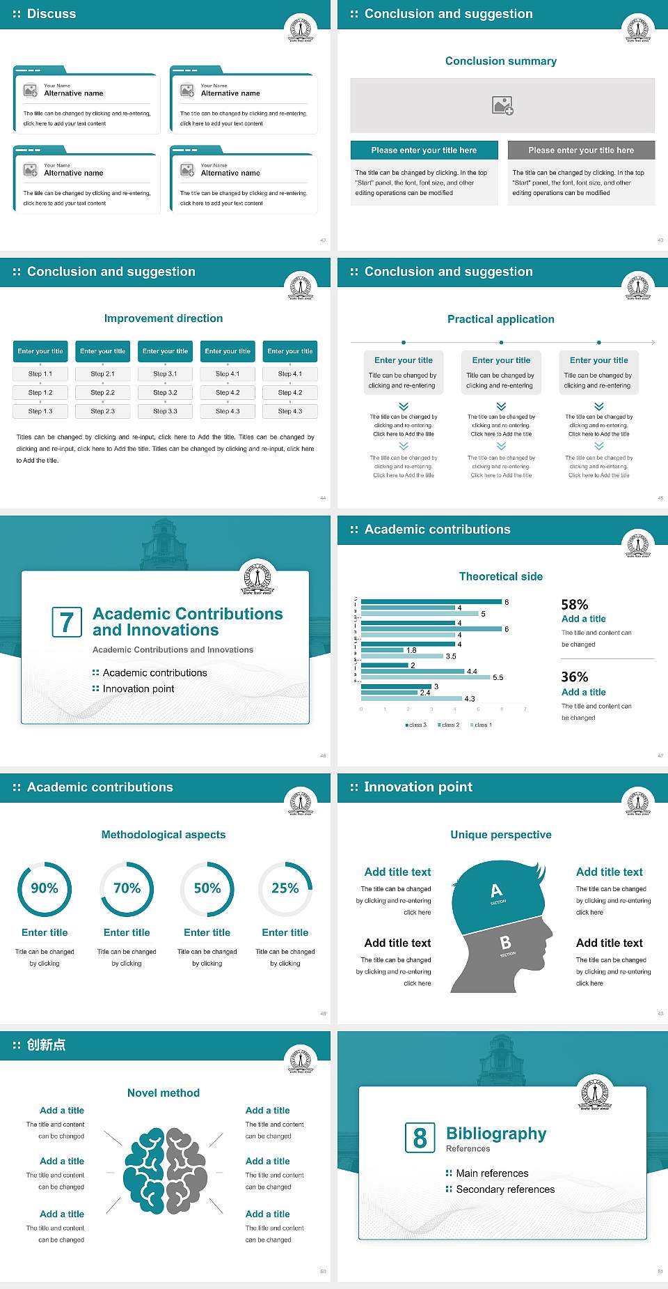 Indian Institute of Science Graduation Thesis Defense PPT Template4:3 ratio PPT effect preview image6