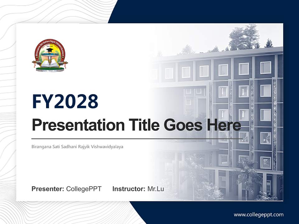 Birangana Sati Sadhani Rajyik Vishwavidyalaya Academic Presentation/Research Findings Report PPT Template4:3 ratio PPT effect preview image5