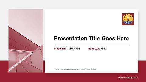 Gandhi Institute of Technology and Management (GITAM) General Purpose PPT Template