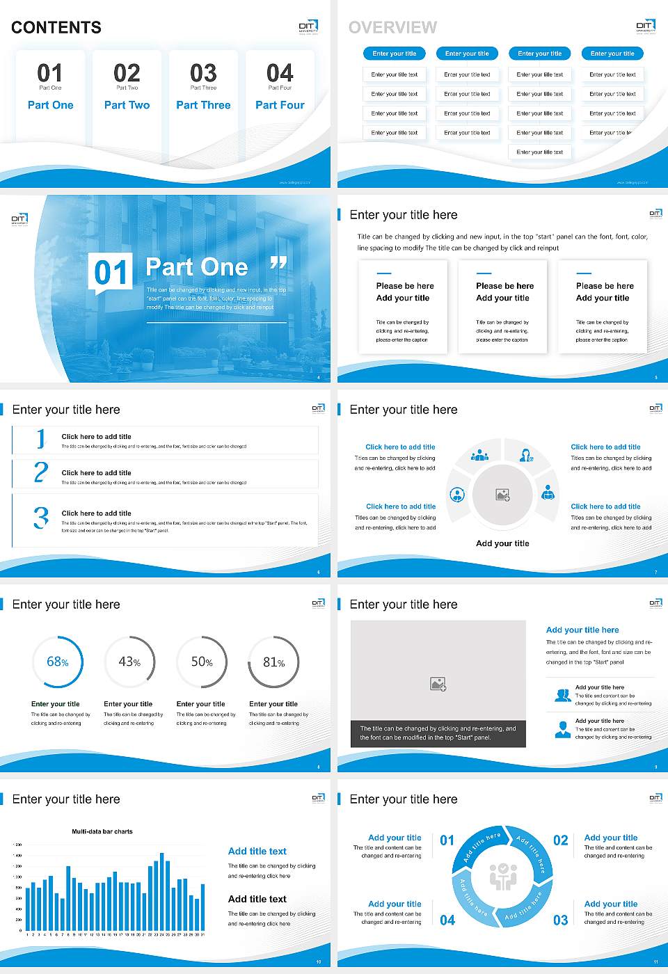 DIT University Lecture Sharing and Networking Event PPT Template16:9 ratio PPT effect preview image2