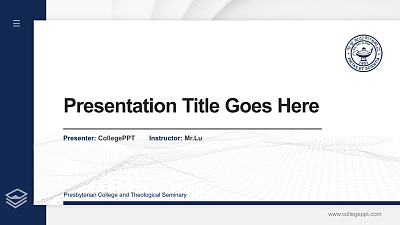 Presbyterian College and Theological Seminary Thesis Proposal/Graduation Defense PPT Template