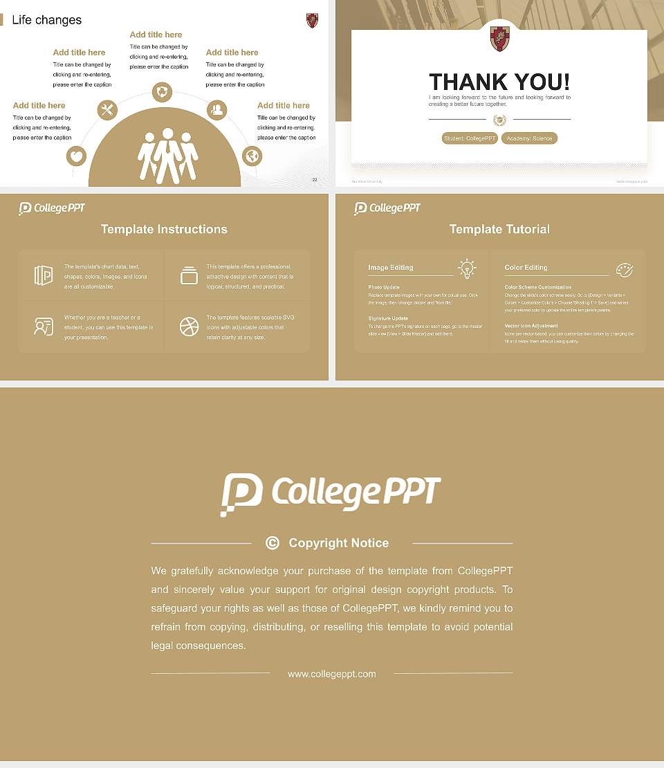 Anderson University National Scholarship Defense PPT Template16:9 ratio PPT effect preview image4