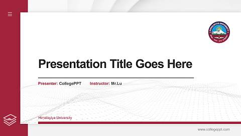 Himalayiya University Thesis Proposal/Graduation Defense PPT Template