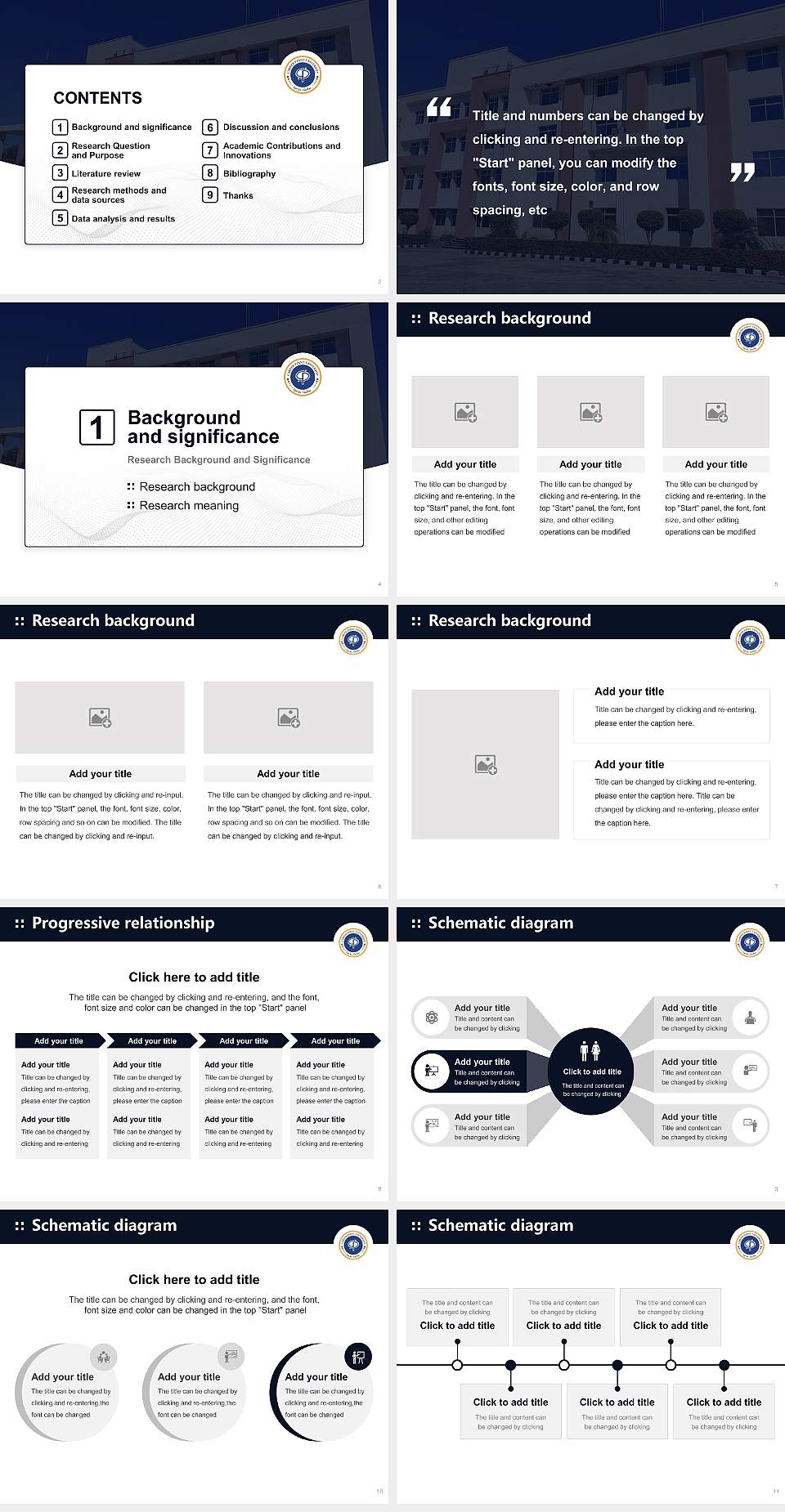 Career Point University, Kota Graduation Thesis Defense PPT Template4:3 ratio PPT effect preview image2