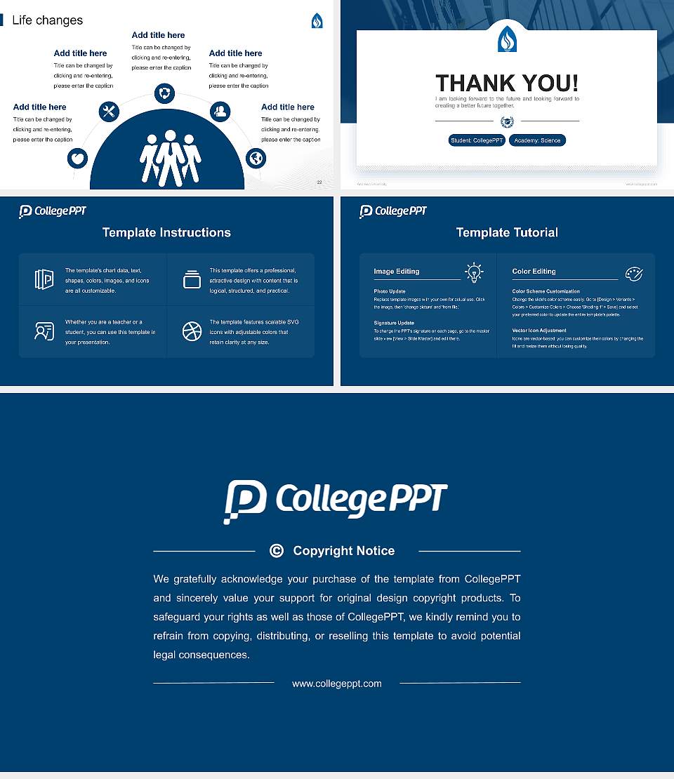 Andrews University National Scholarship Defense PPT Template16:9 ratio PPT effect preview image4
