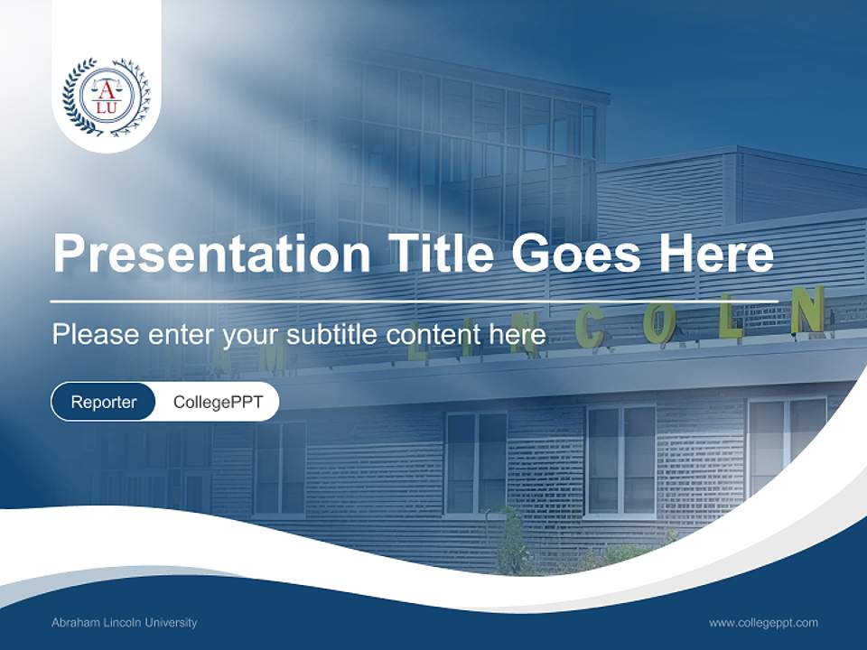 Abraham Lincoln University Lecture Sharing and Networking Event PPT Template4:3 ratio PPT effect preview image4