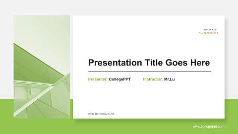 Akita University of Art General Purpose PPT Template