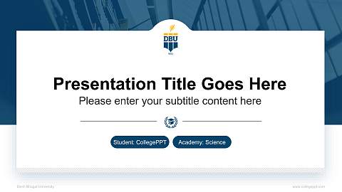 Desh Bhagat University National Scholarship Defense PPT Template