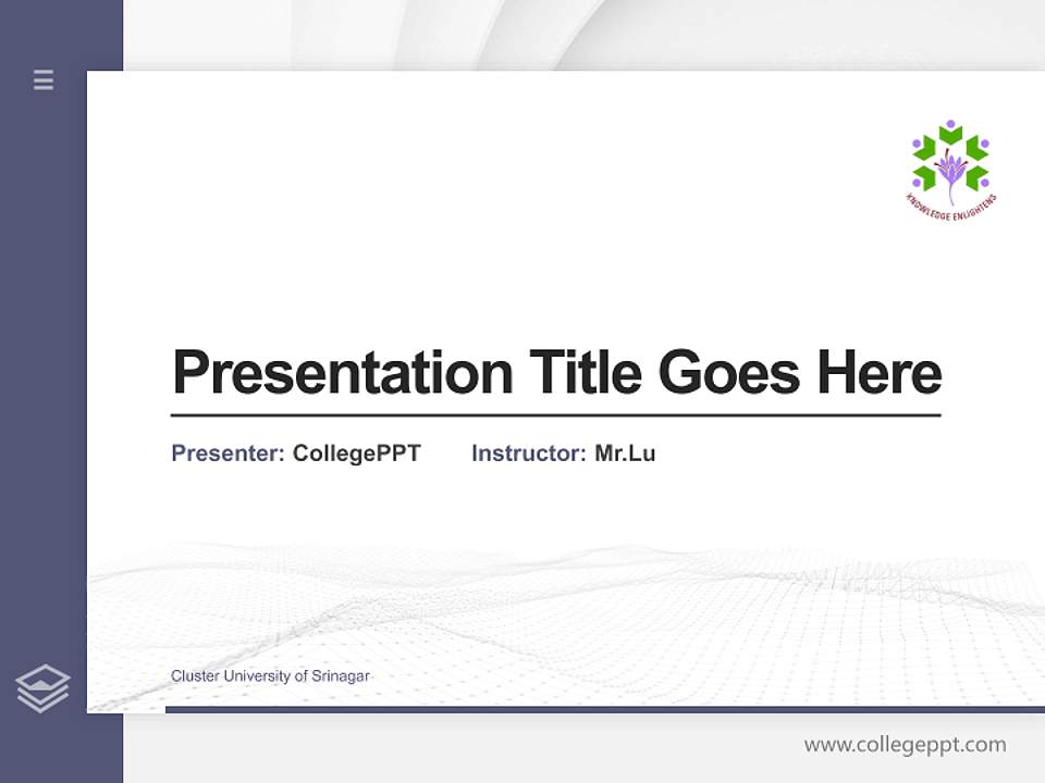 Cluster University of Srinagar Thesis Proposal/Graduation Defense PPT Template4:3 ratio PPT effect preview image5