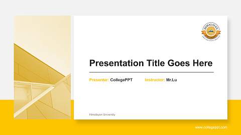 Himalayan University General Purpose PPT Template