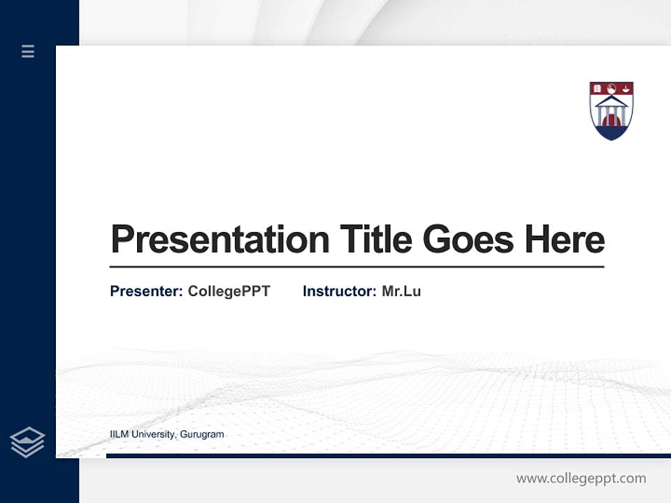 IILM University, Gurugram Thesis Proposal/Graduation Defense PPT Template4:3 ratio PPT effect preview image5