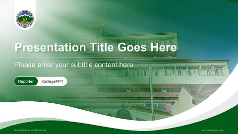 Himachal Pradesh University Lecture Sharing and Networking Event PPT Template