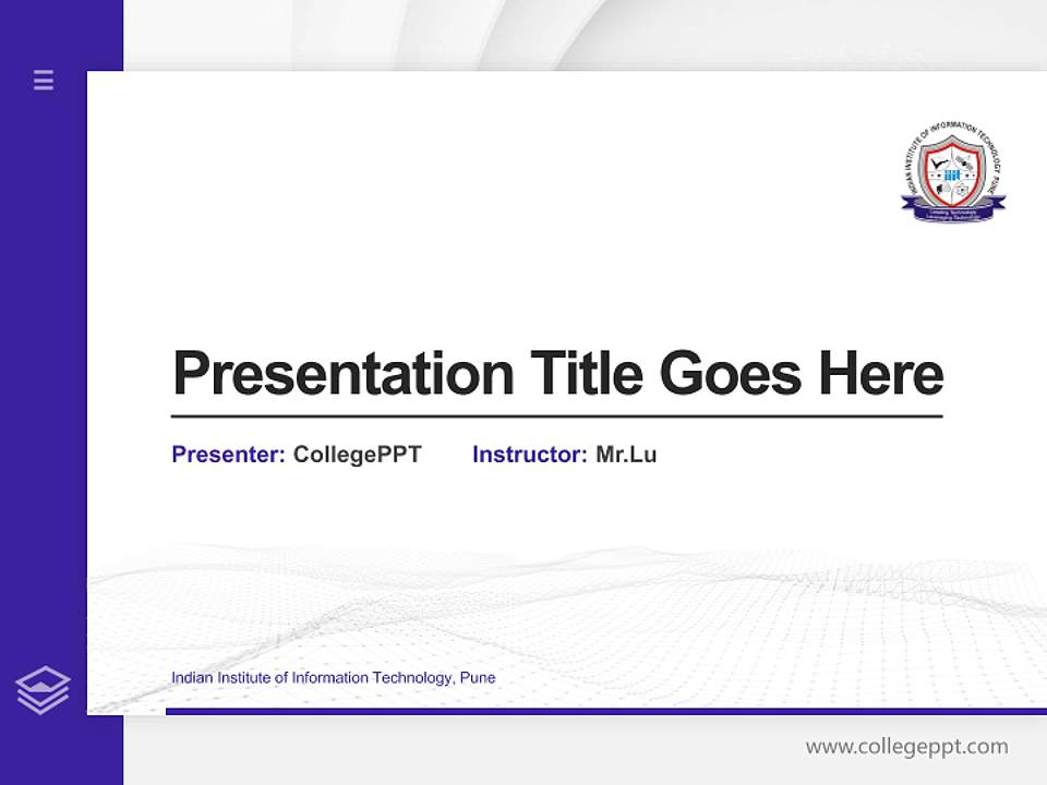 Indian Institute of Information Technology, Pune Thesis Proposal/Graduation Defense PPT Template4:3 ratio PPT effect preview image5