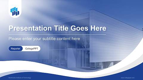 Hachinohe Institute of Technology Lecture Sharing and Networking Event PPT Template