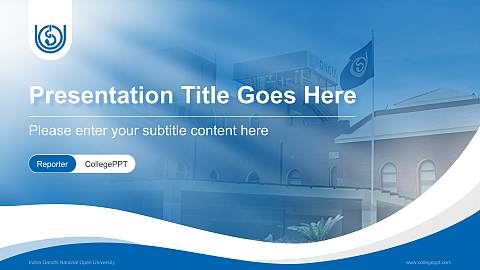 Indira Gandhi National Open University Lecture Sharing and Networking Event PPT Template