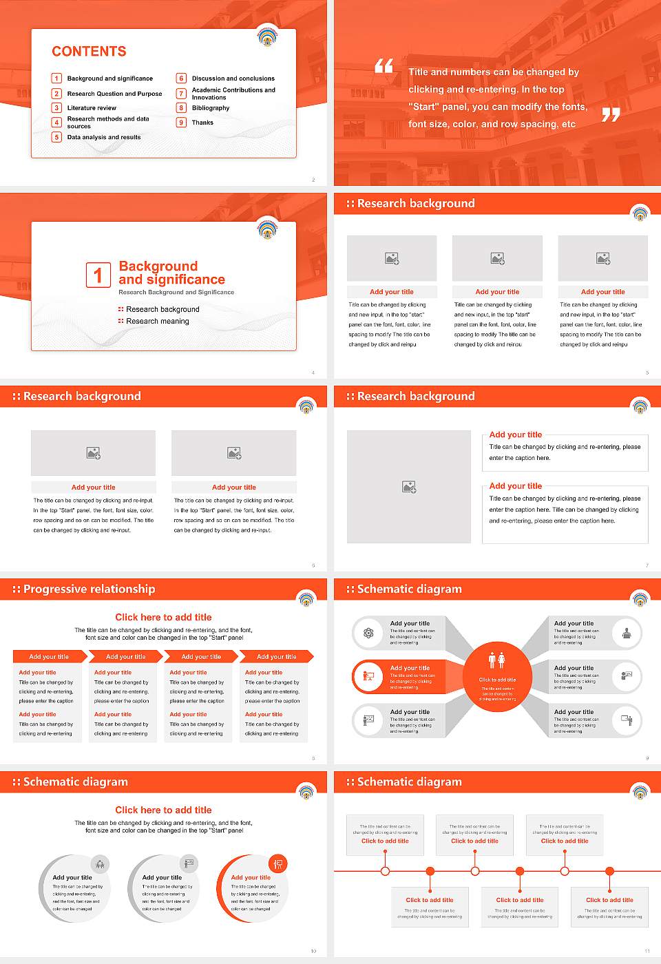 Bir Tikendrajit University Graduation Thesis Defense PPT Template16:9 ratio PPT effect preview image2