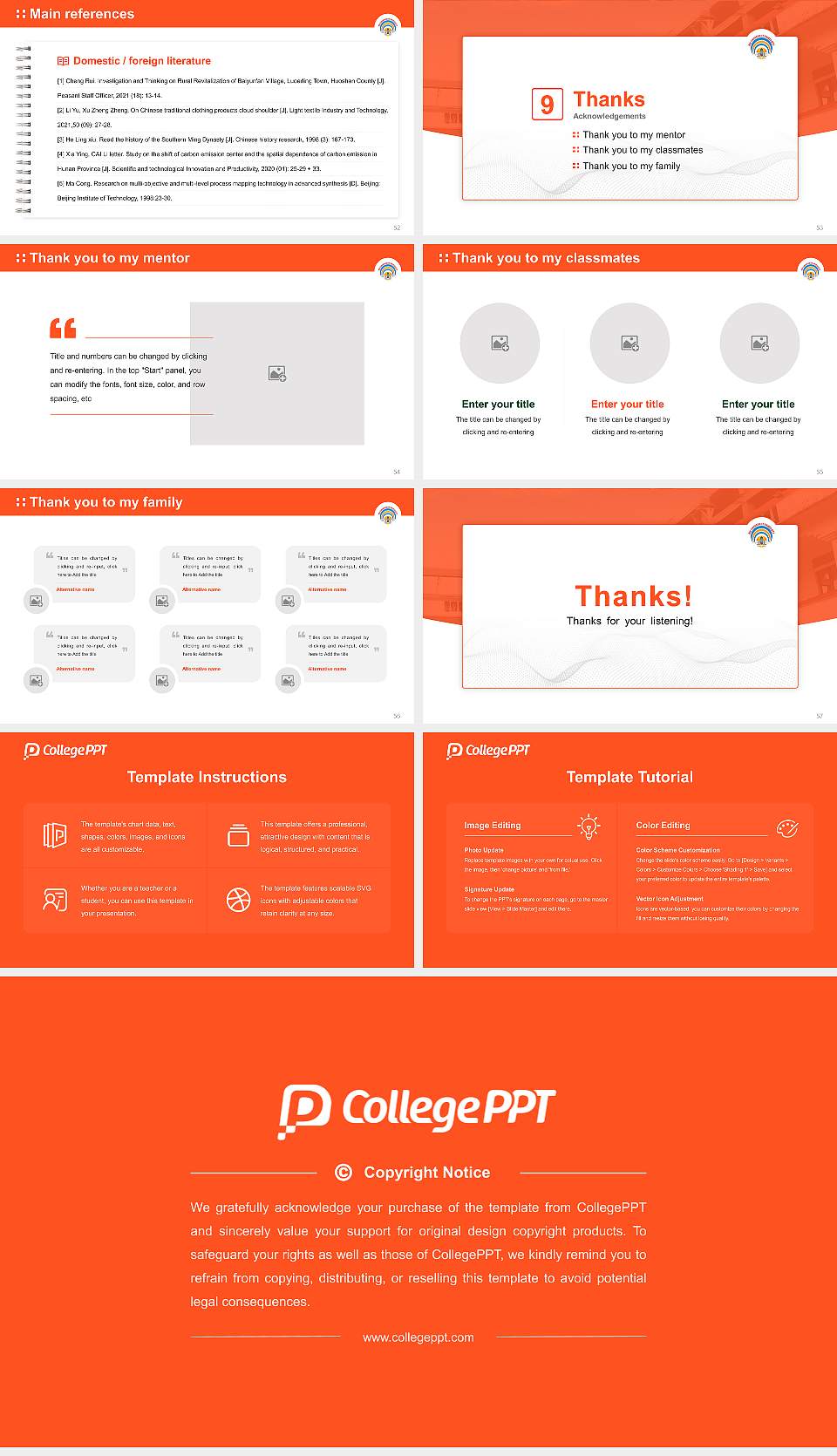 Bir Tikendrajit University Graduation Thesis Defense PPT Template16:9 ratio PPT effect preview image7