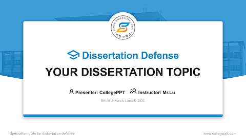 Sehan University Graduation Thesis Defense PPT Template