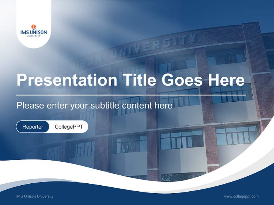 IMS Unison University Lecture Sharing and Networking Event PPT Template4:3 ratio PPT effect preview image4