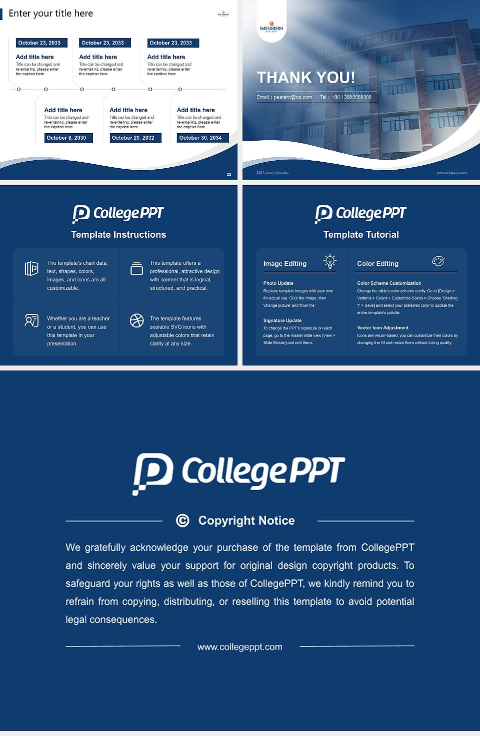 IMS Unison University Lecture Sharing and Networking Event PPT Template4:3 ratio PPT effect preview image4