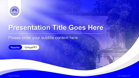 Gujarat Vidyapith Lecture Sharing and Networking Event PPT Template