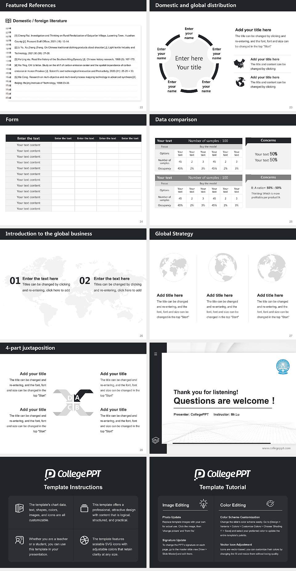 Gauhati University Thesis Proposal/Graduation Defense PPT Template4:3 ratio PPT effect preview image4