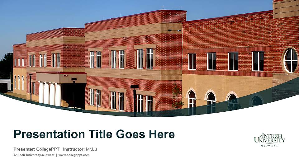 Antioch University-Midwest Course/Courseware Creation PPT Template16:9 ratio PPT effect preview image