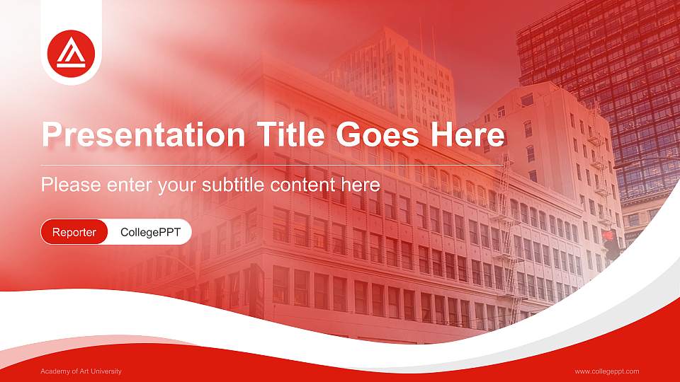 Academy of Art University Lecture Sharing and Networking Event PPT Template16:9 ratio PPT effect preview image